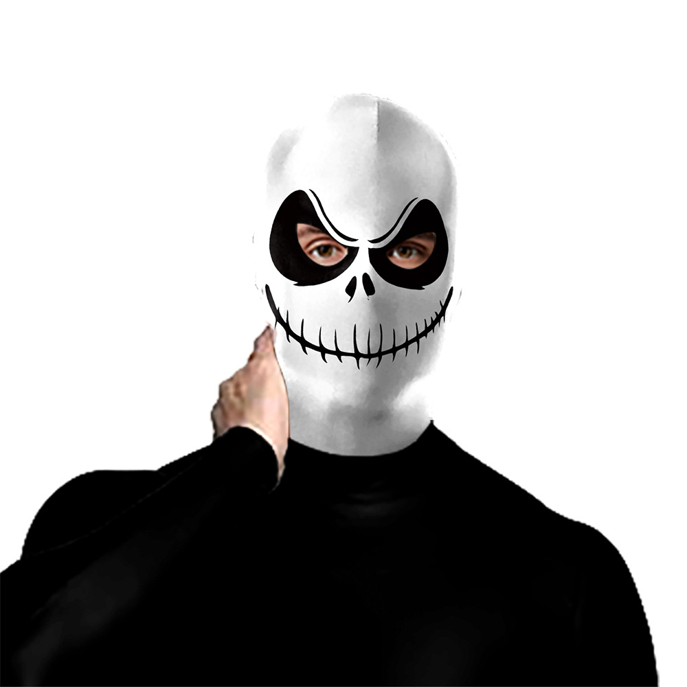 Mens Skeleton Halloween Costume Horrible Cosplay Tights Stage Performance Suit